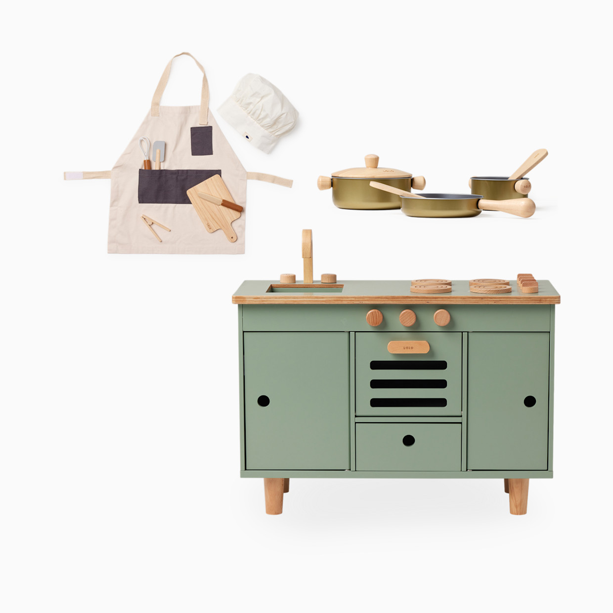 Lalo Chef Play Kitchen Set - Sage.