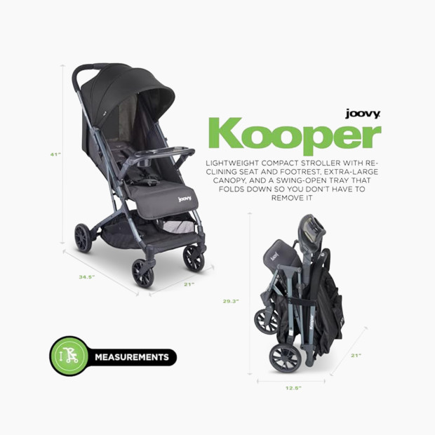 Joovy Kooper Stroller - Forged Iron.