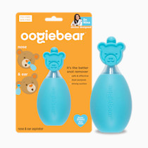 oogiebear: Baby Nasal Aspirator - Safe Booger & Earwax Remover for Newborns, Infants, Toddlers - Better Syringe, Airtight Suction, Nose Sucker - Essential Baby Stuff, Diaper Bag Must-Haves, Blue