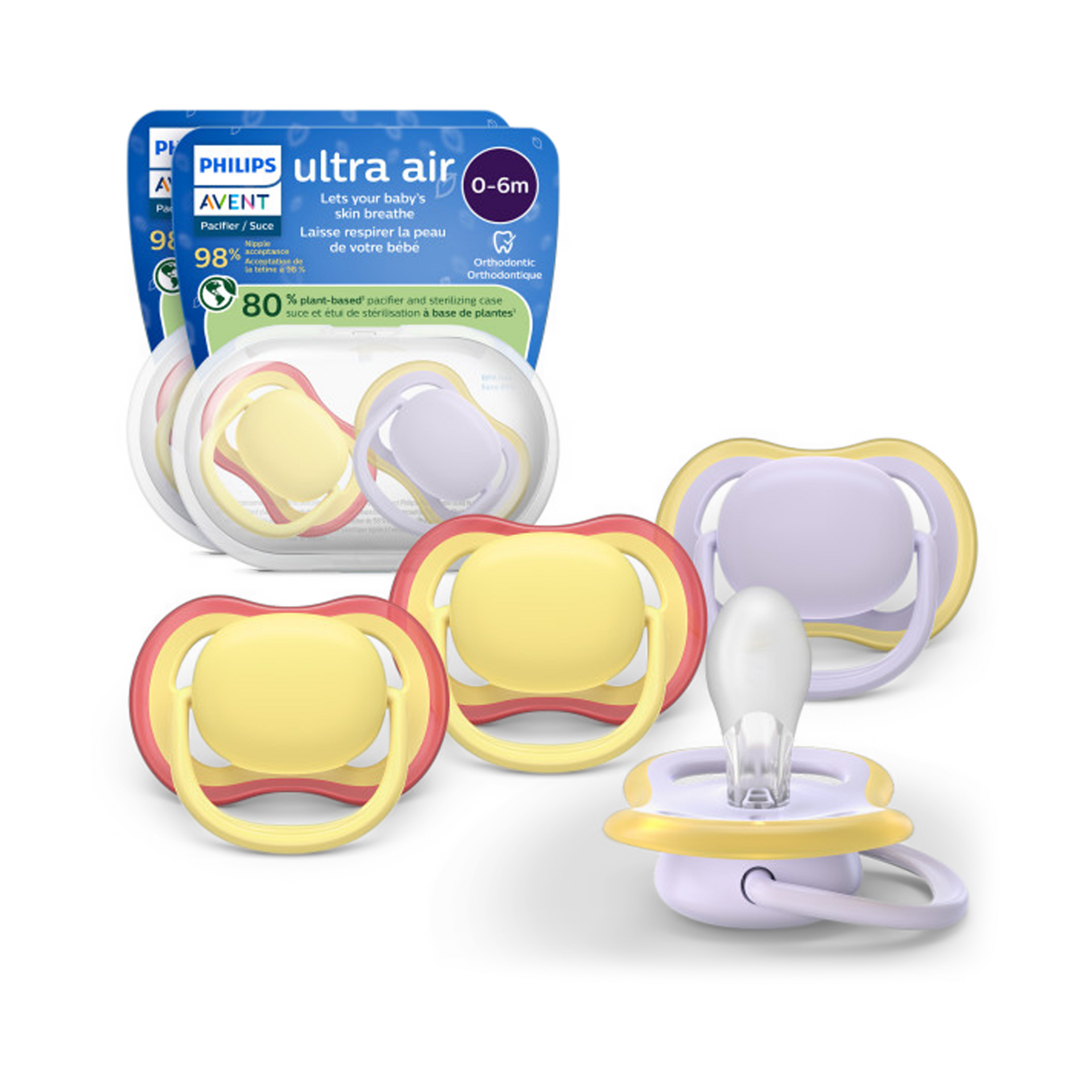 Philips Avent Ultra Air Pacifier 0-6M (4 Pack).