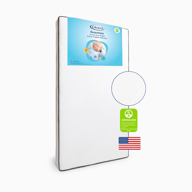 Graco Essentials 6-Inch Dual-Sided Crib & Toddler Mattress.