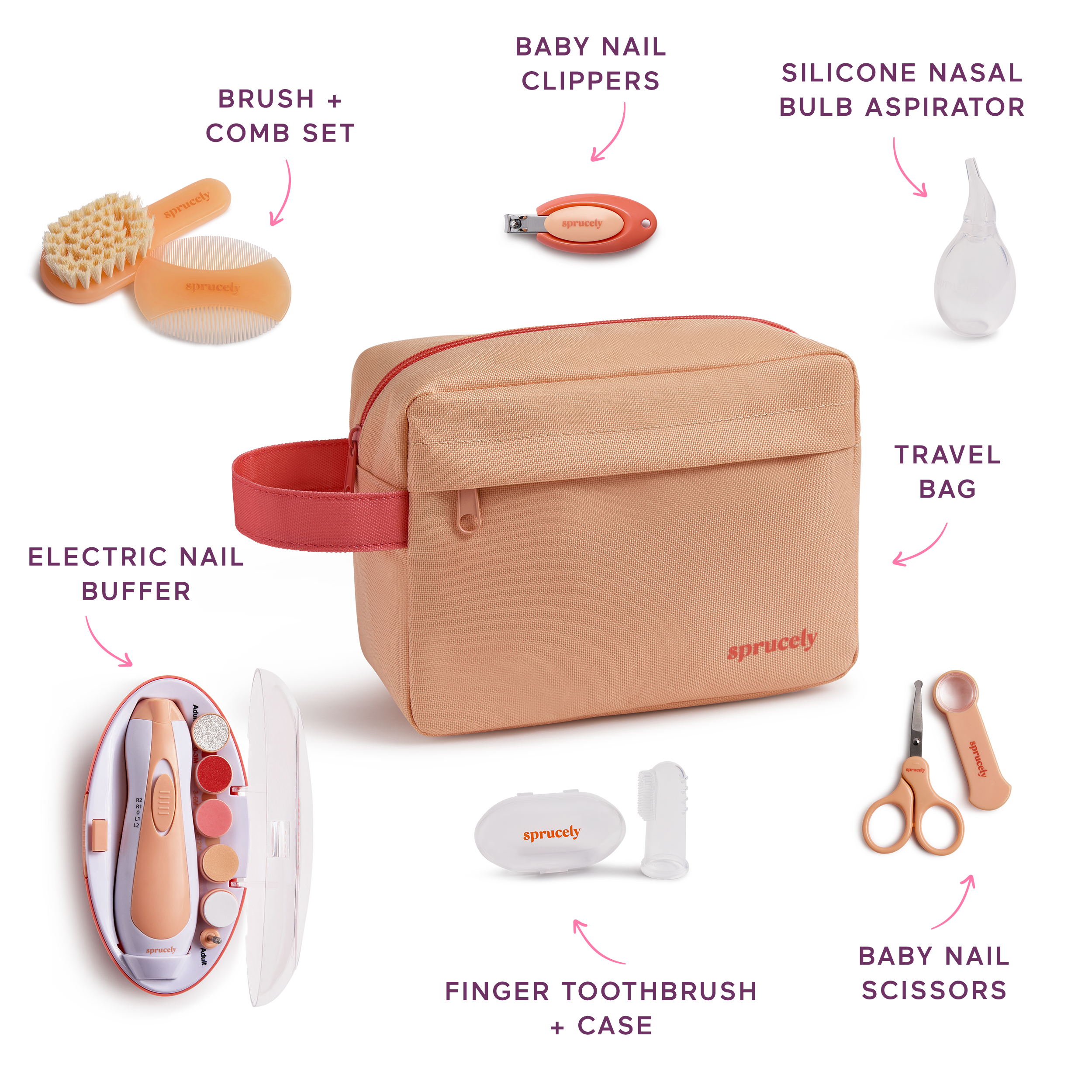 Sprucely Baby Grooming Kit.