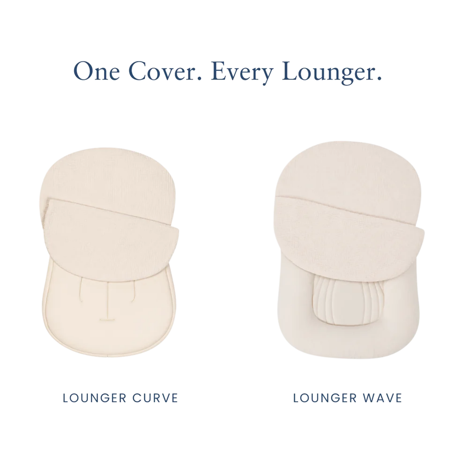 Snuggle Me Organic Infant Lounger Muslin Cover - Natural.