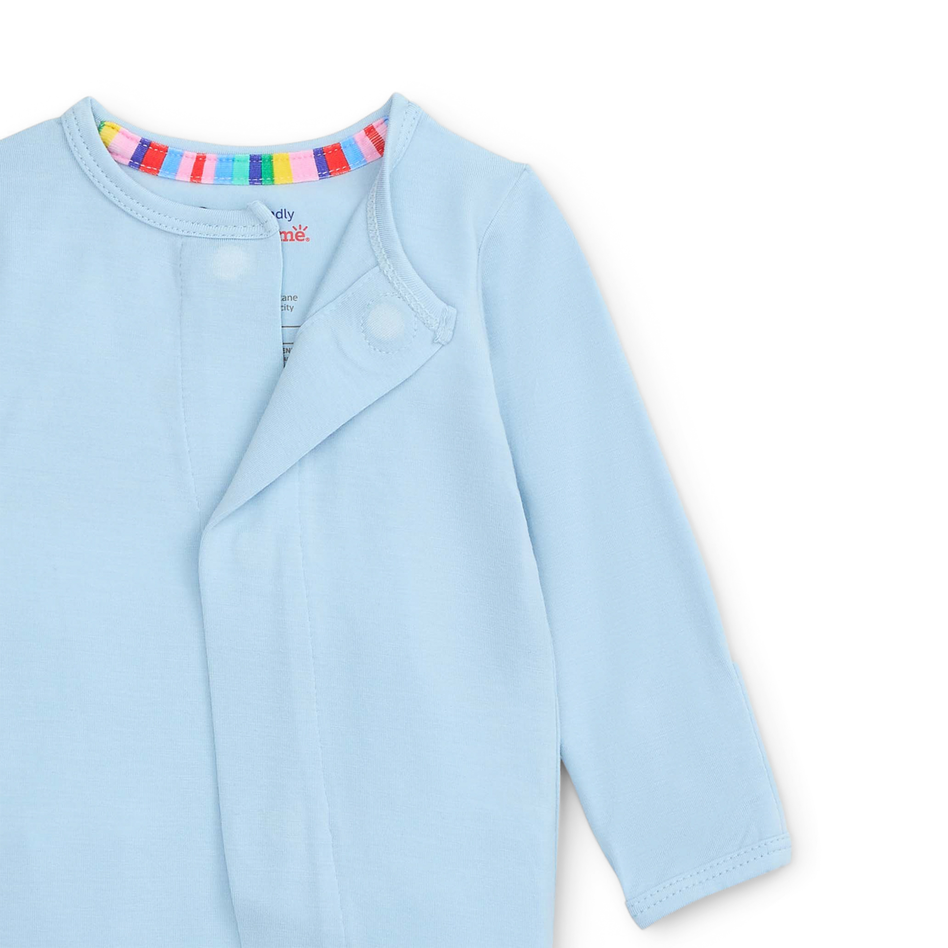 Magnetic Me Modal Magnetic Footie - Baby Blue, 0-3 M.