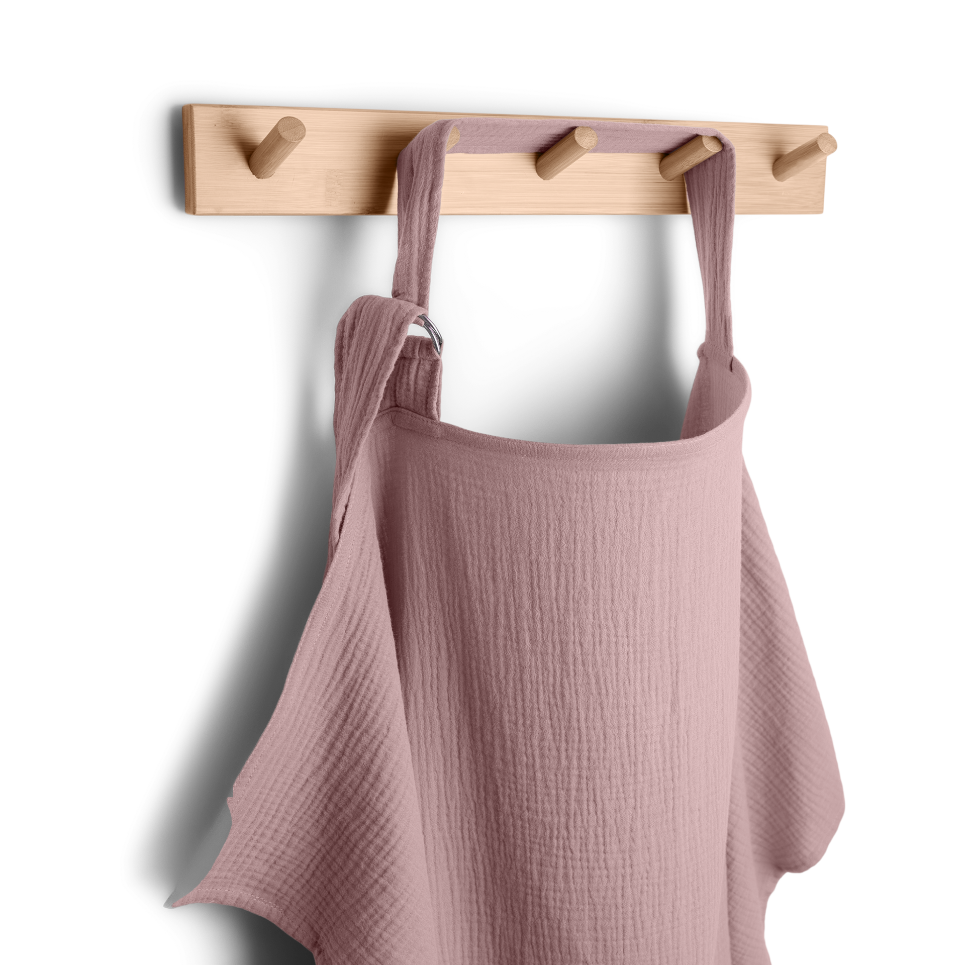 Comfy Cubs Muslin Nursing Cover with Adjustable Neck Strap - Mauve, 1.