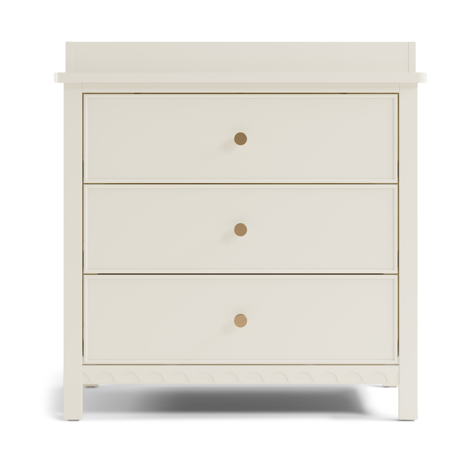 Graco Sasha 3 Drawer Chest with Changing Topper - Frosted Oat.