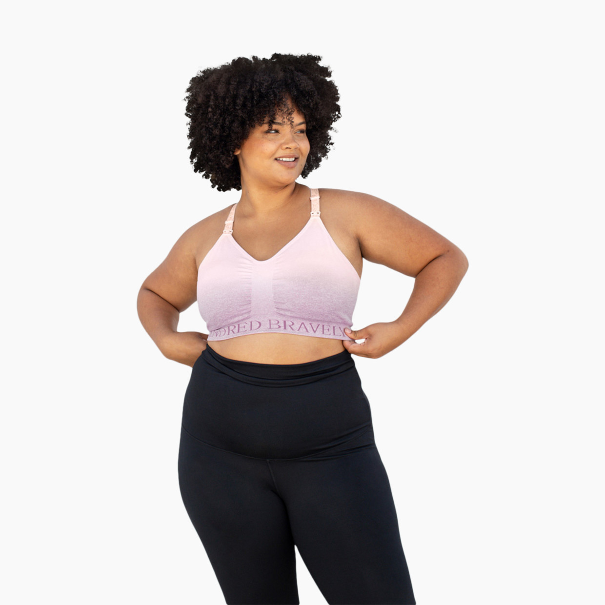 Kindred Bravely Sublime Hands-Free Pumping & Nursing Sports Bra - Ombre Purple, Xl-Busty.