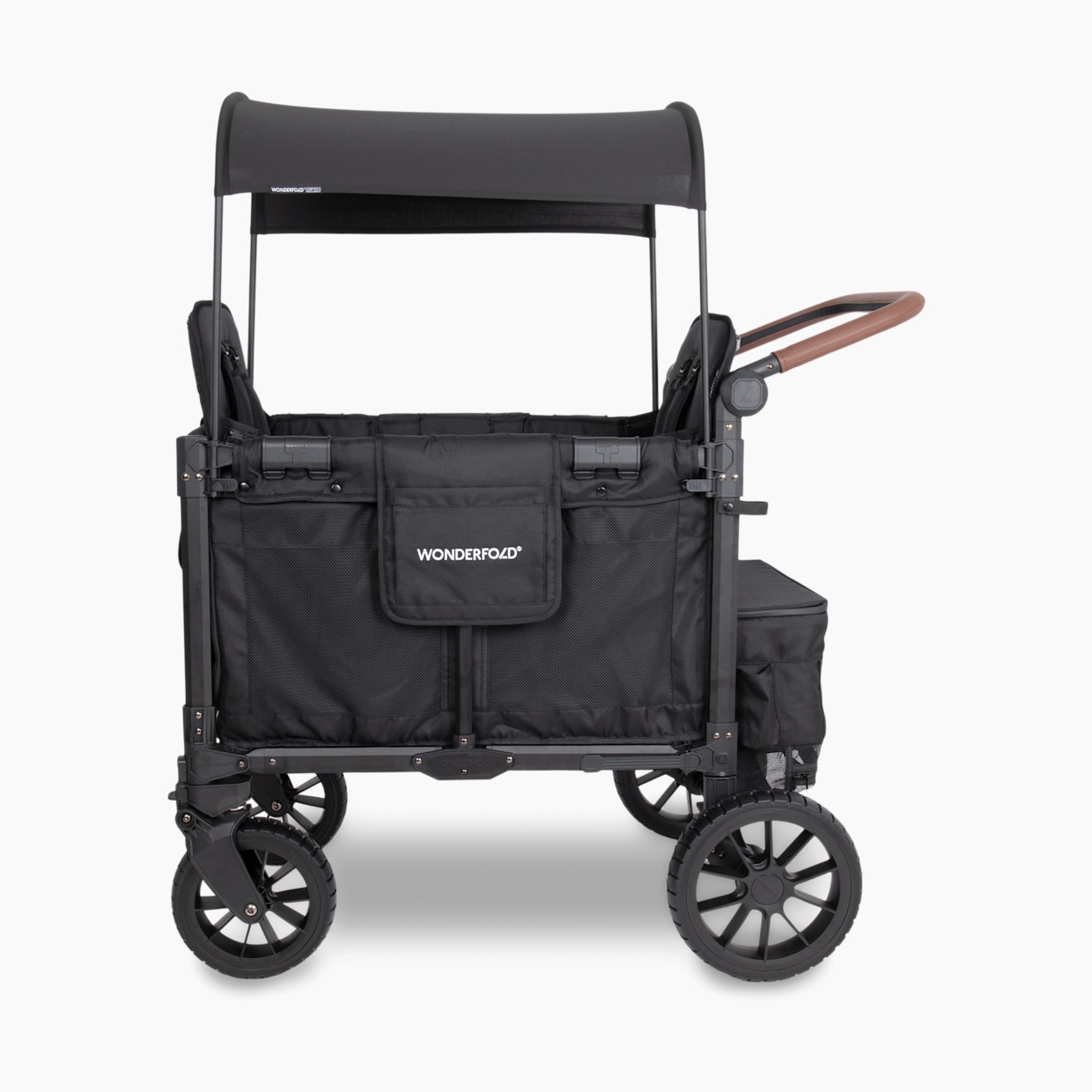 WonderFold Wagon W2 Elite Pro Stroller Wagon - Jet Black.