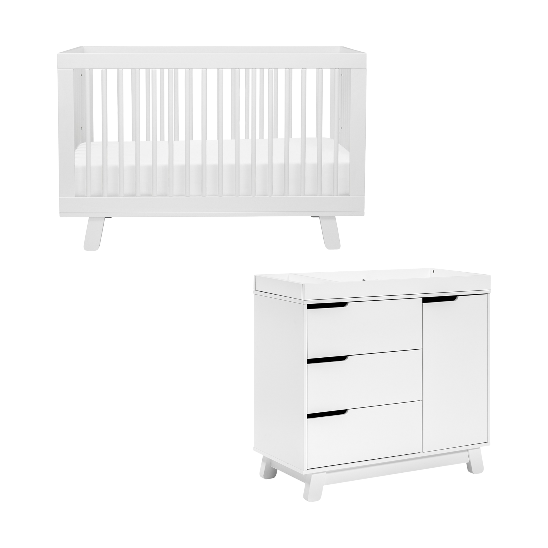 babyletto Hudson Crib & Hudson Dresser Bundle.