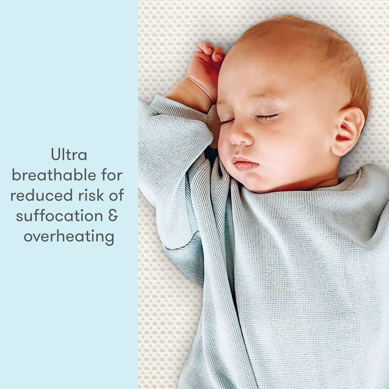 Newton Baby Essential Breathable Standard Size Crib Mattress - White.