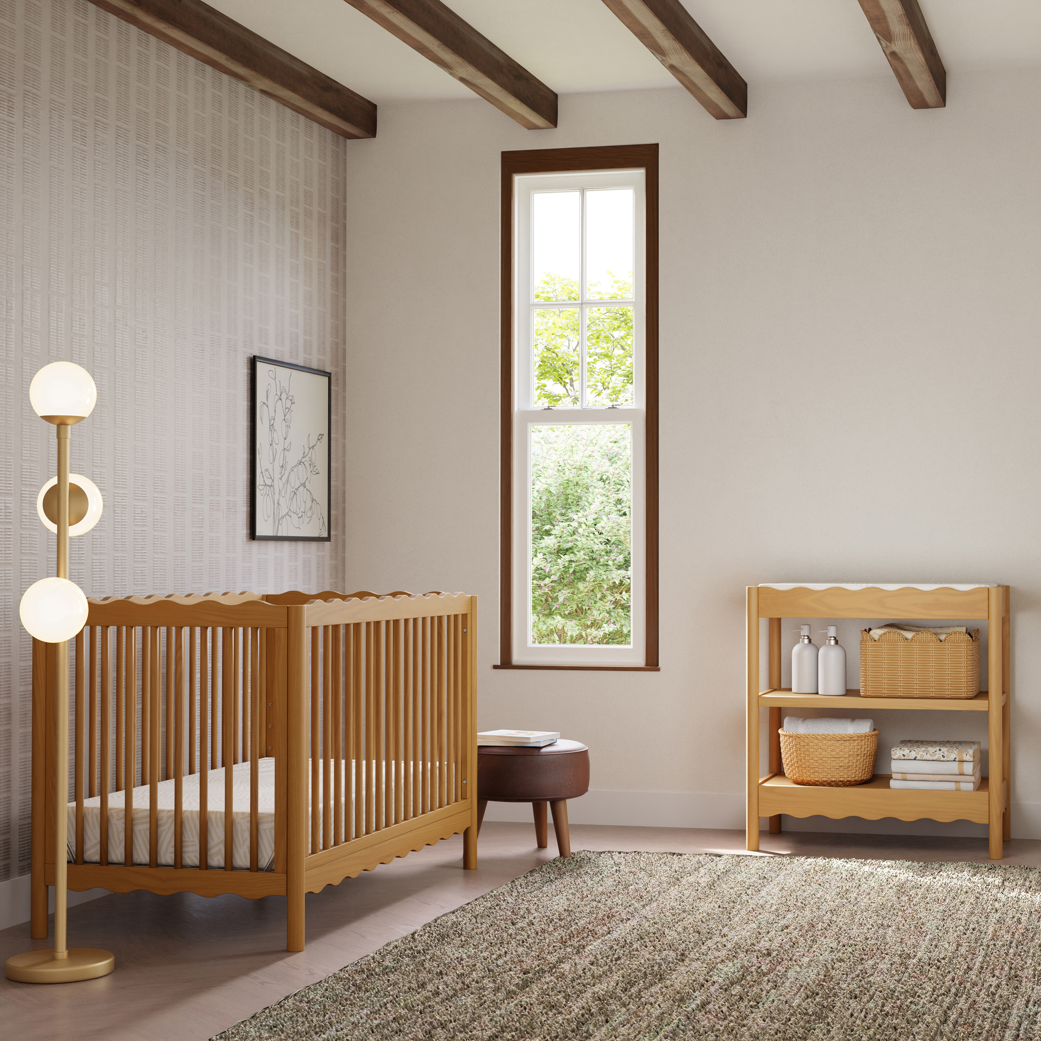 babyletto Swell Changing Table - Honey.