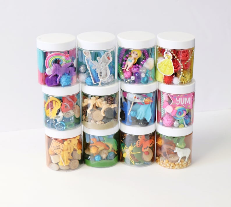 WonderfulChildKits Playdough to Go Sensory Jars.