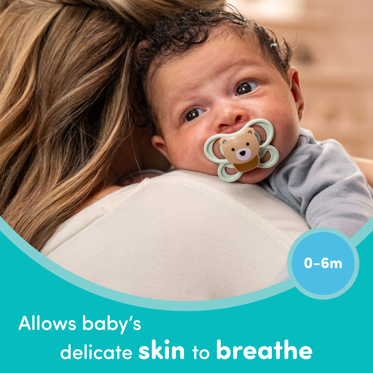 NUK Perfect Match Air Pacifiers - Fox/Bear, 0-6 Months, 4.