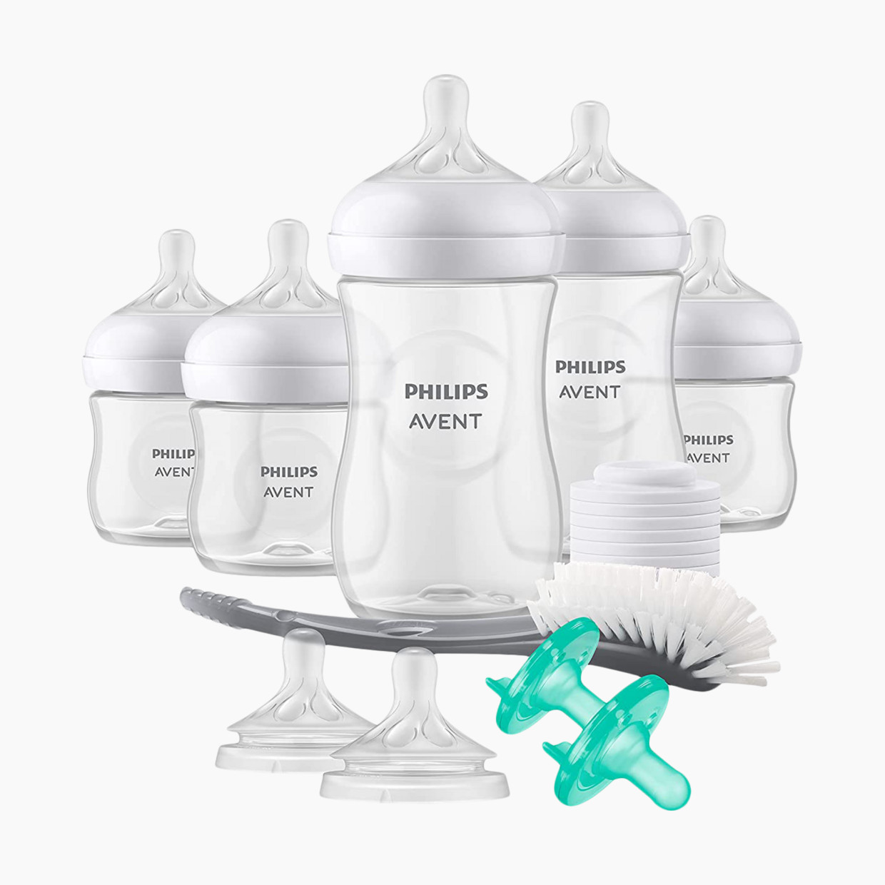 Philips Avent Baby Bottle and Teat Brush (Blue & Pink)