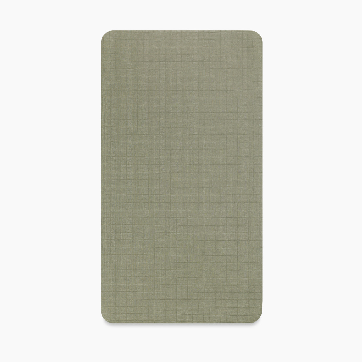 babyletto Crib Sheet in GOTS Certified Organic Muslin Cotton - Matcha.