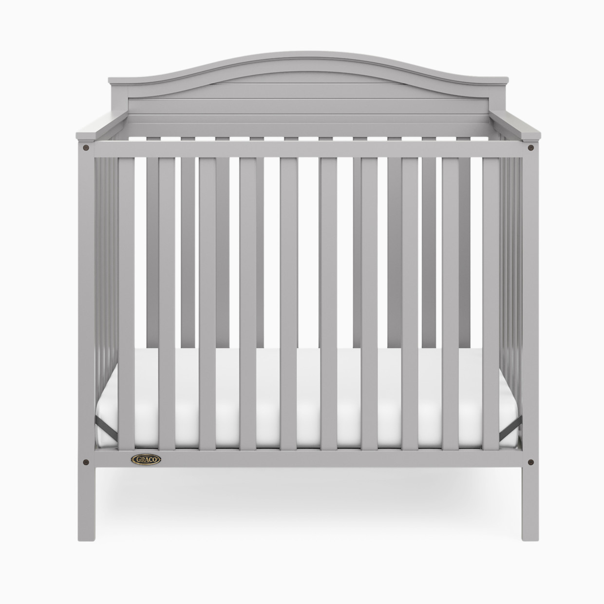 Graco Stella 4-in-1 Convertible Mini Crib - Pebble Gray.