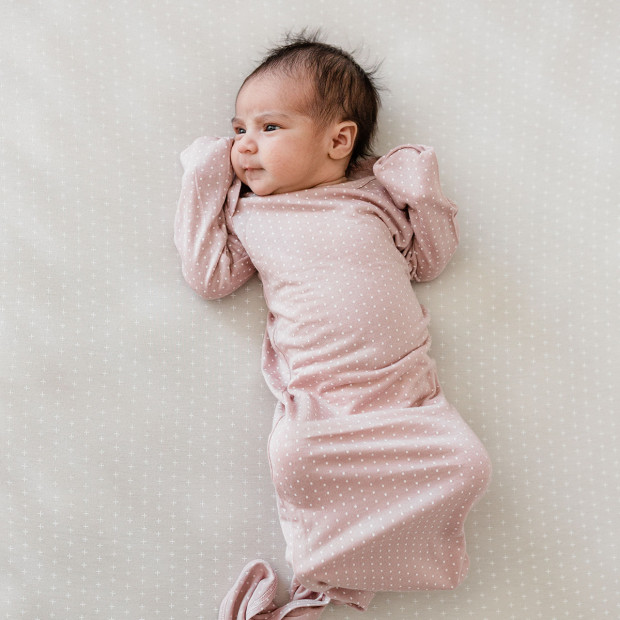 Solly Baby Sleep Gown - Blush Swiss Dot, 0-3 Months.