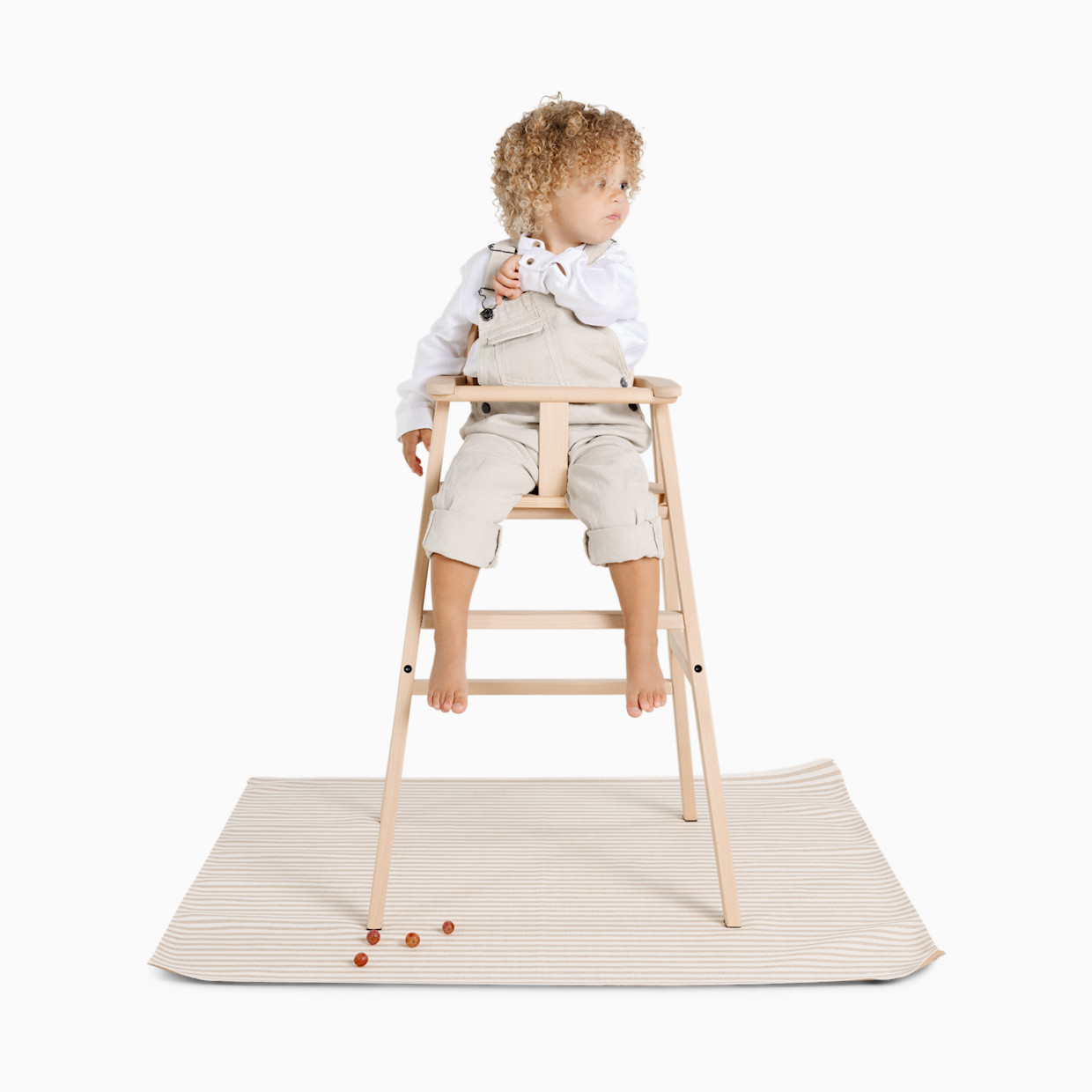 Gathre Easy Clean High Chair & Play Mat - Cafe Stripe.