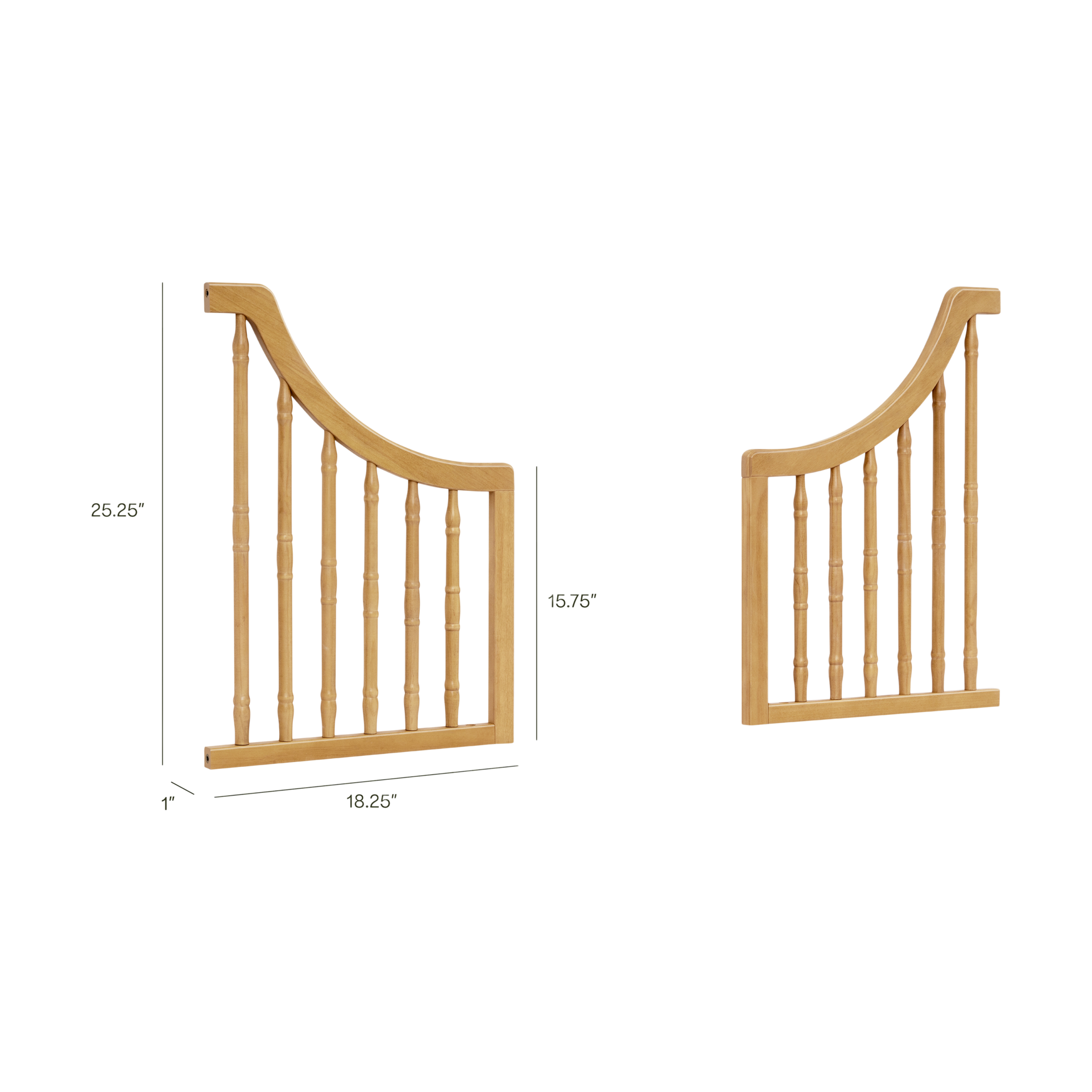 Namesake Liberty 4-in-1 Toddler Bed Conversion Kit - Honey.
