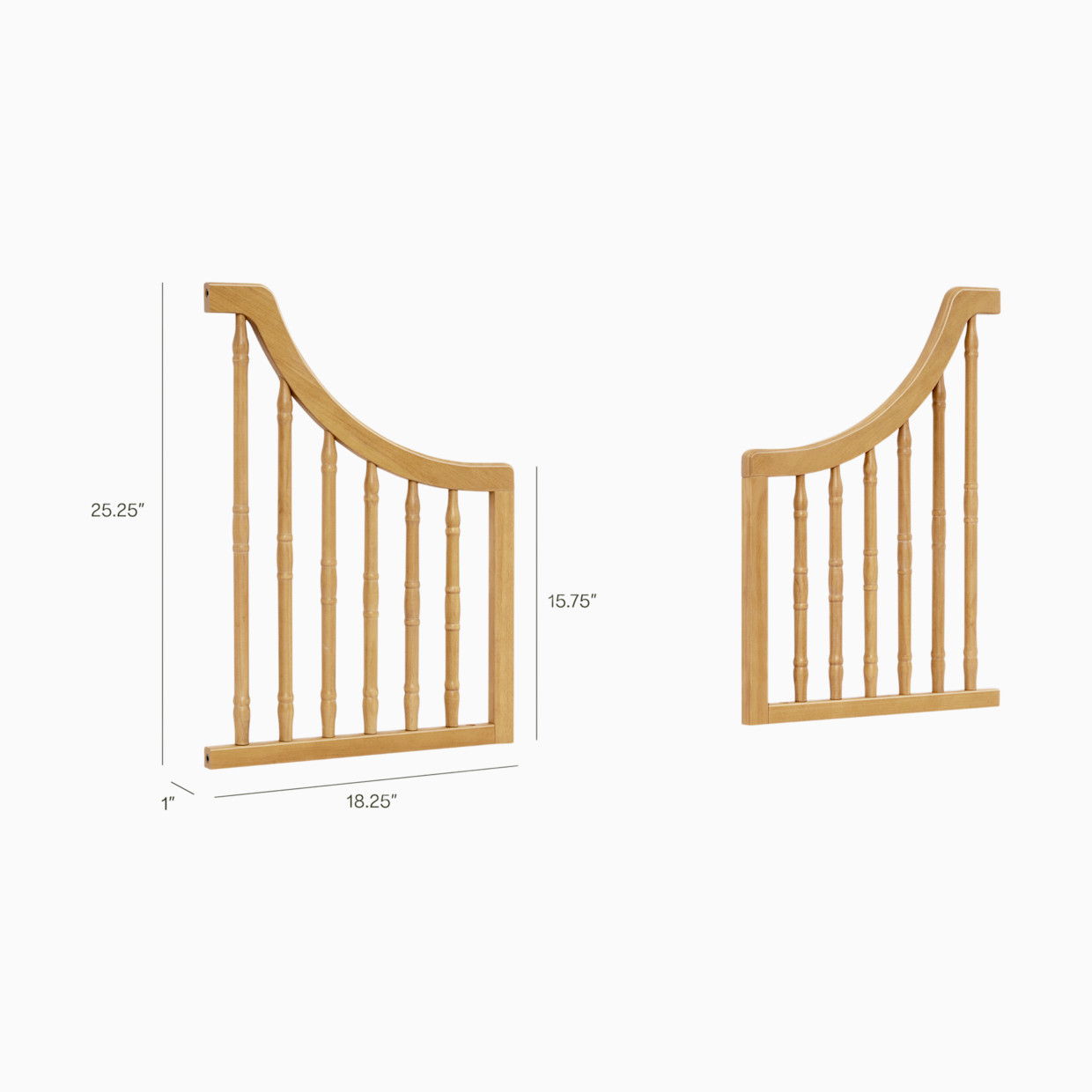 Namesake Liberty 4-in-1 Toddler Bed Conversion Kit - Honey.