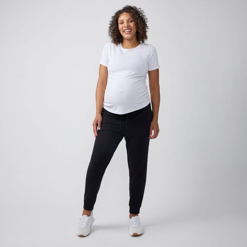 Ingrid & Isabel Everyday Maternity Knit Joggers - $30.00.