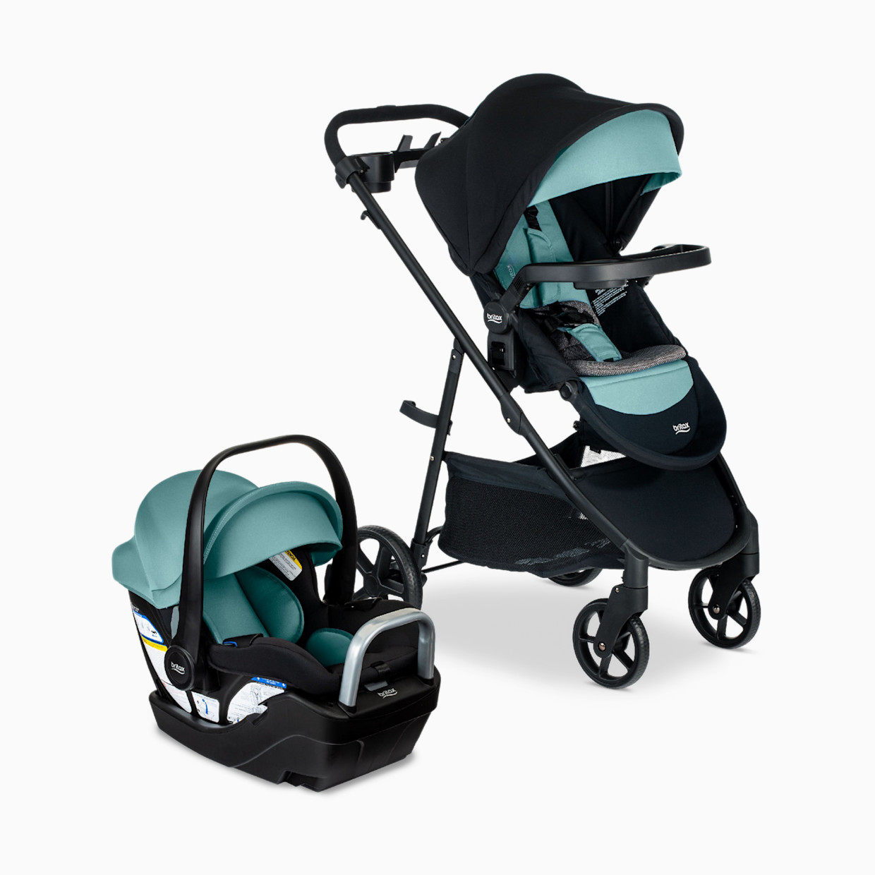Britax Willow Brook S+ Travel System - Jade Onyx.