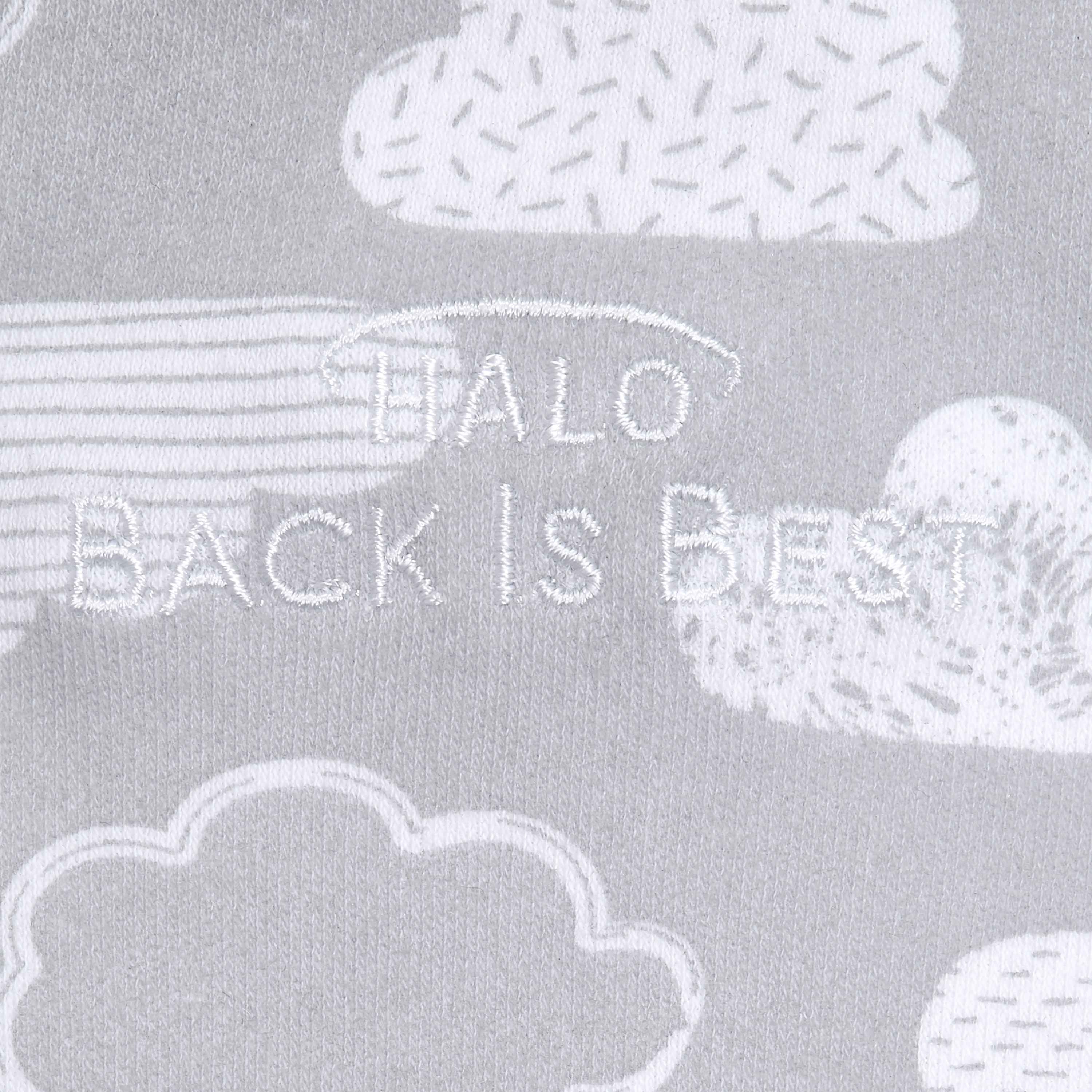 Halo SleepSack Swaddle Cotton - Clouds, Newborn.