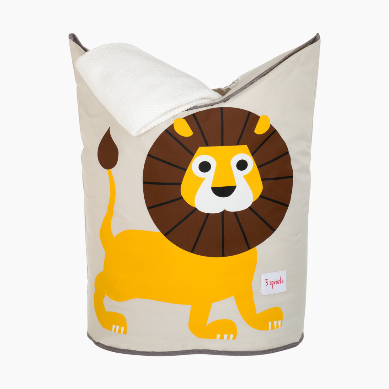 3 Sprouts Laundry Hamper - Yellow Lion.