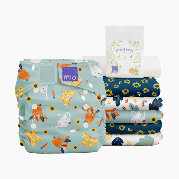 Bambino Mio Miosolo All-In-One Reusable Cloth Diaper Set (6 Pack) - Get Growing.