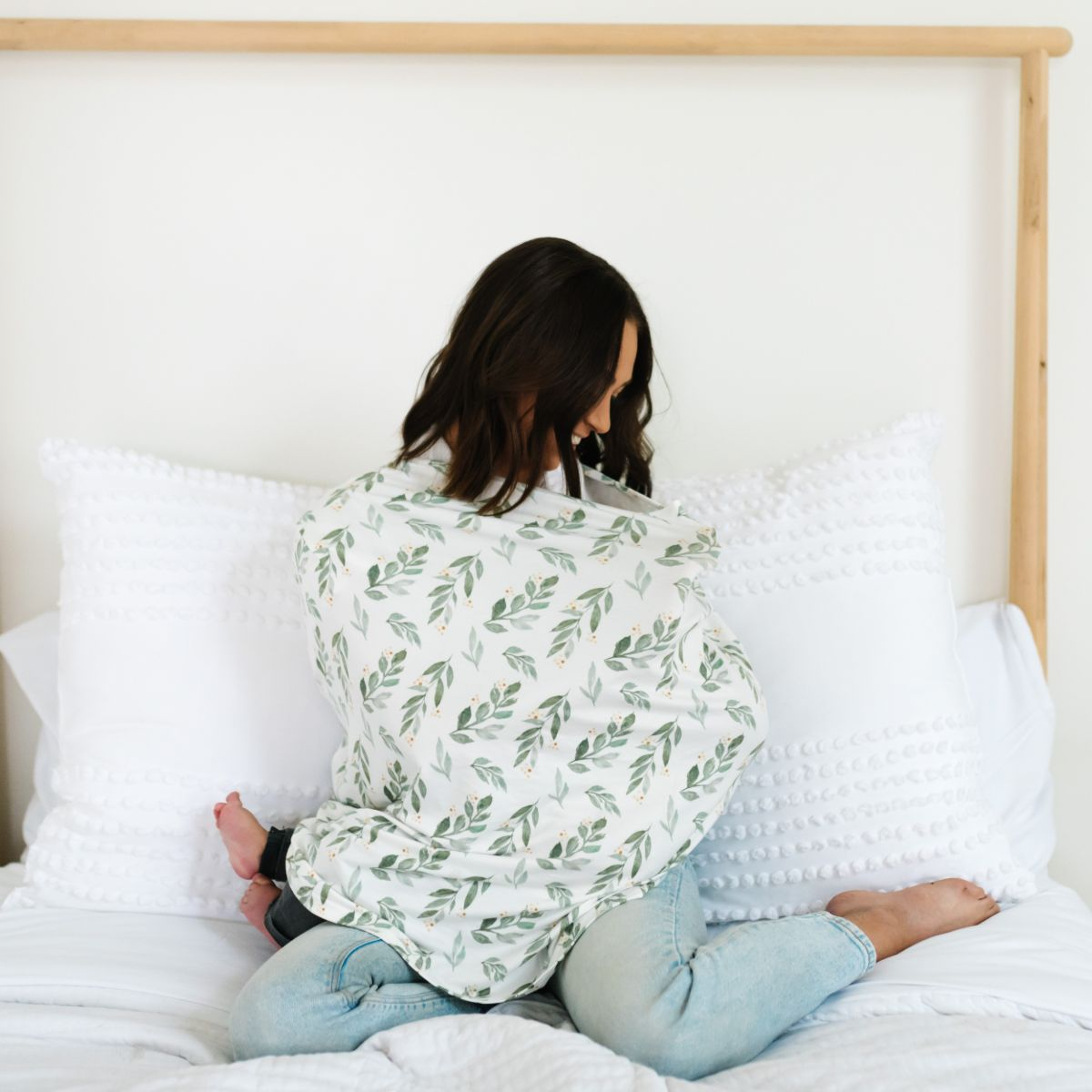 Copper Pearl Printed Multi-Use Cover - Fern.