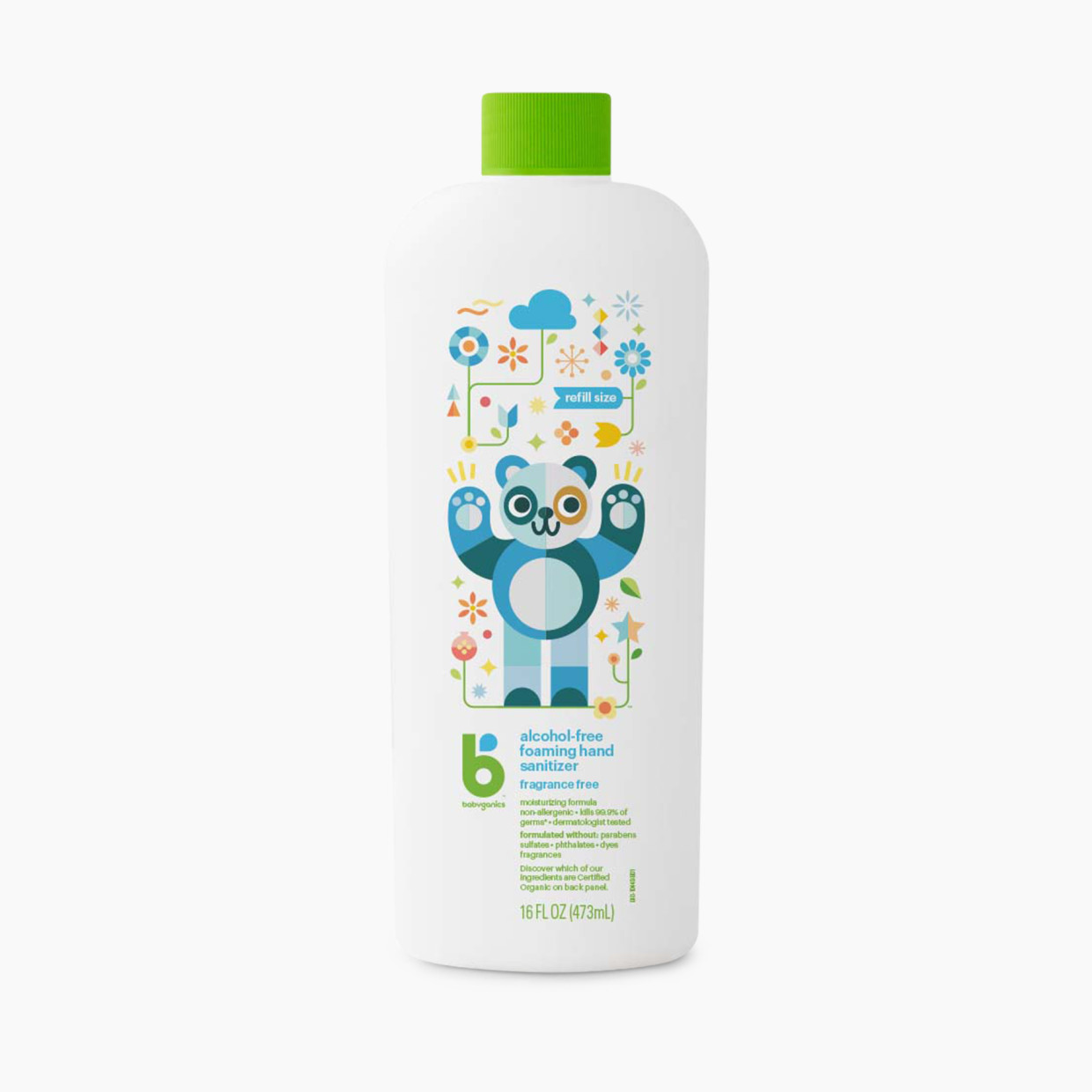 Babyganics Alcohol-Free Foaming Hand Sanitizer Refill - Fragrance Free, 16 Oz.
