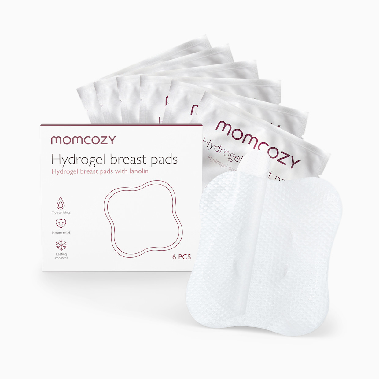Momcozy Momcozy Soothing Gel Pads - White, 6.