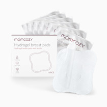 Momcozy Hydrogel Nipple Pads with Soothing Lanolin, Soothies Gel Nursing Pads Provide Instant Cooling Relief, Breastfeeding Essentials, 6 PCS