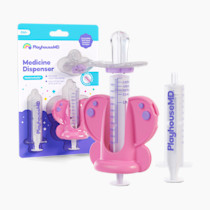 Medicine Buddy Medication Dispenser, Butterfly - Liquid Syringe for Newborns, Infants, Babies & Toddlers - Baby Medicine Kit with Pacifier Attachment for Accurate Dosing