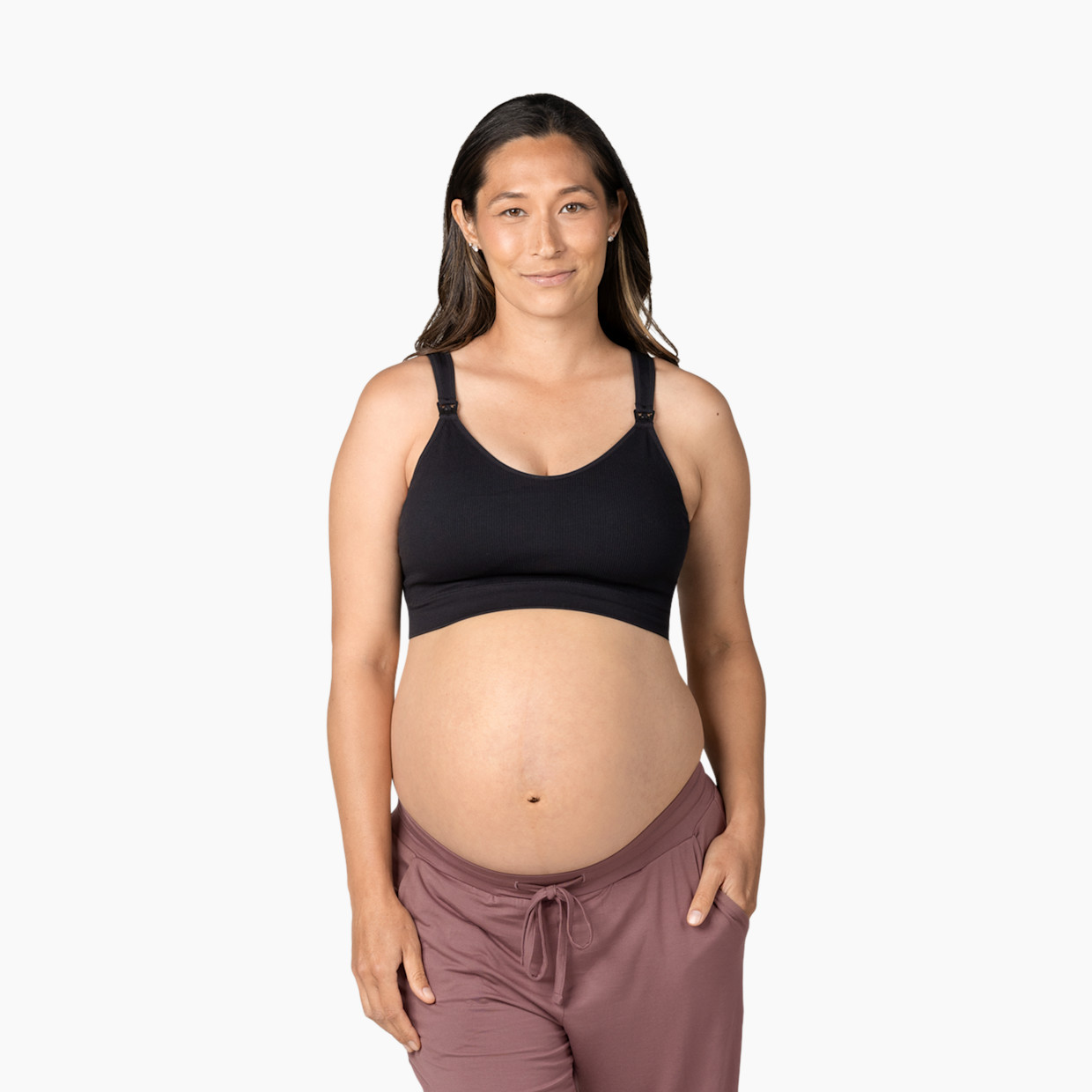 Kindred Bravely Mia Maternity & Nursing Lounge Bra - Black, Small Busty.