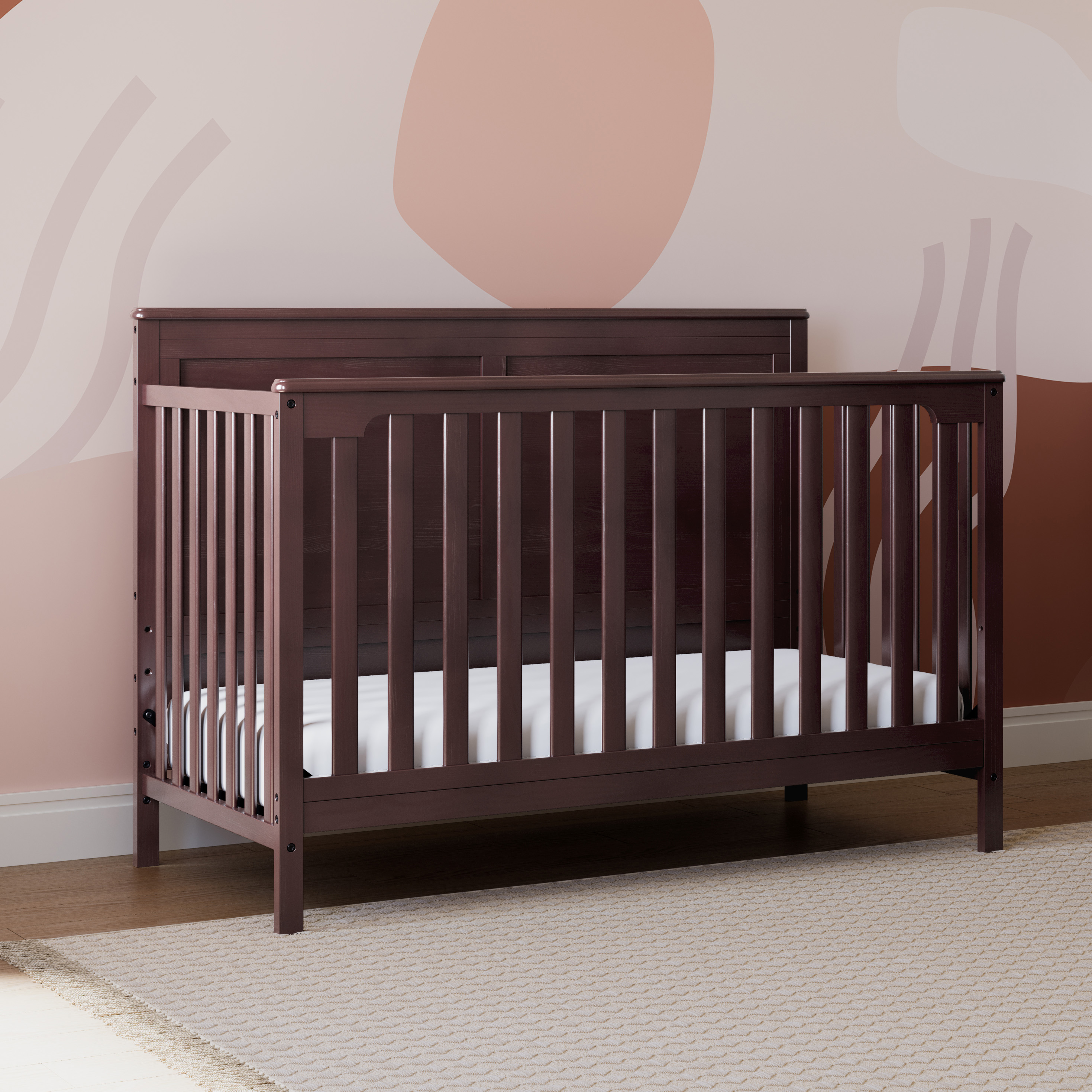Storkcraft Alpine 4-in-1 Convertible Crib - Espresso.
