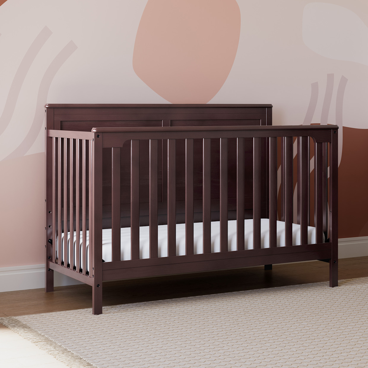 Storkcraft Alpine 4-in-1 Convertible Crib - Espresso.