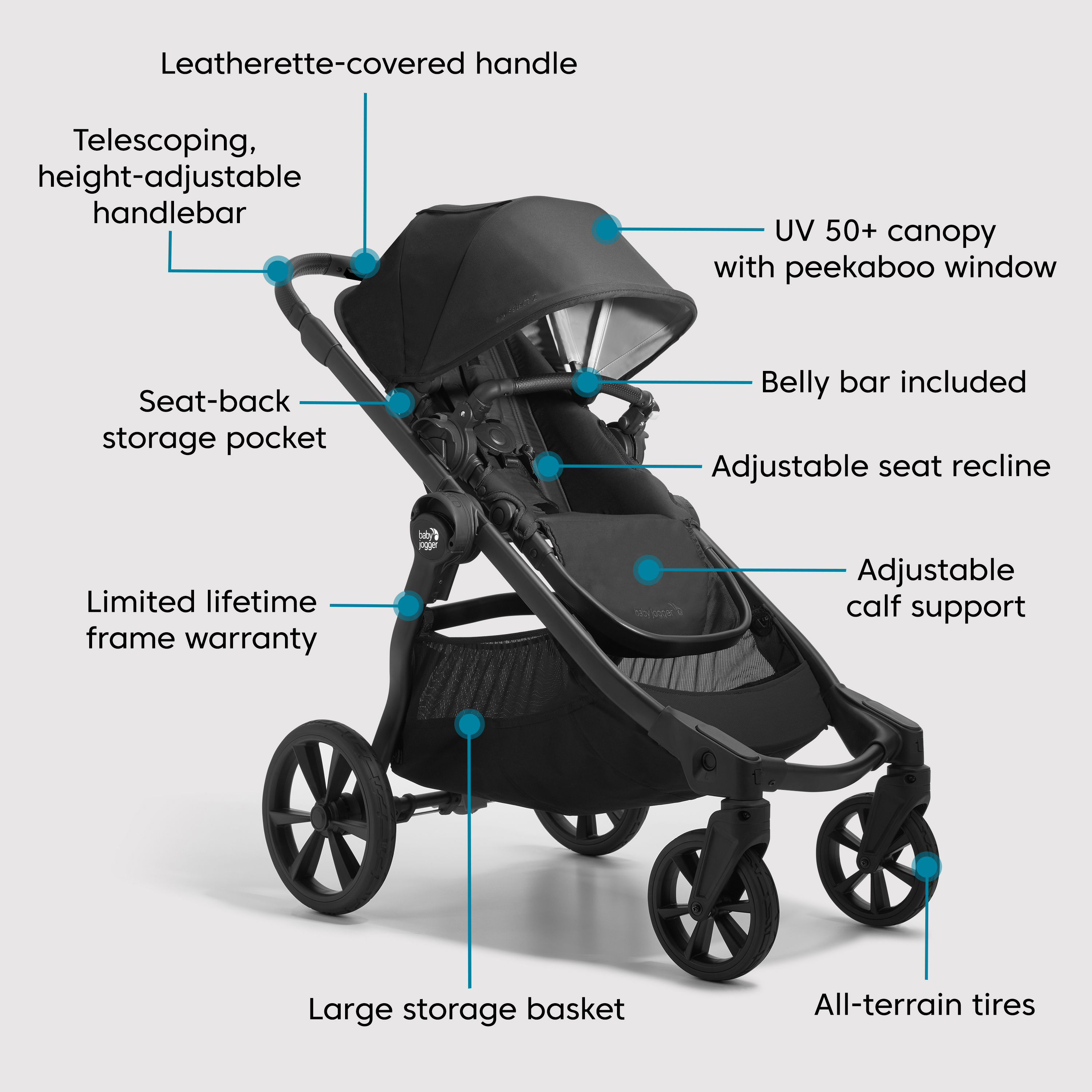 Baby Jogger City Select 2 Stroller, Eco Collection.