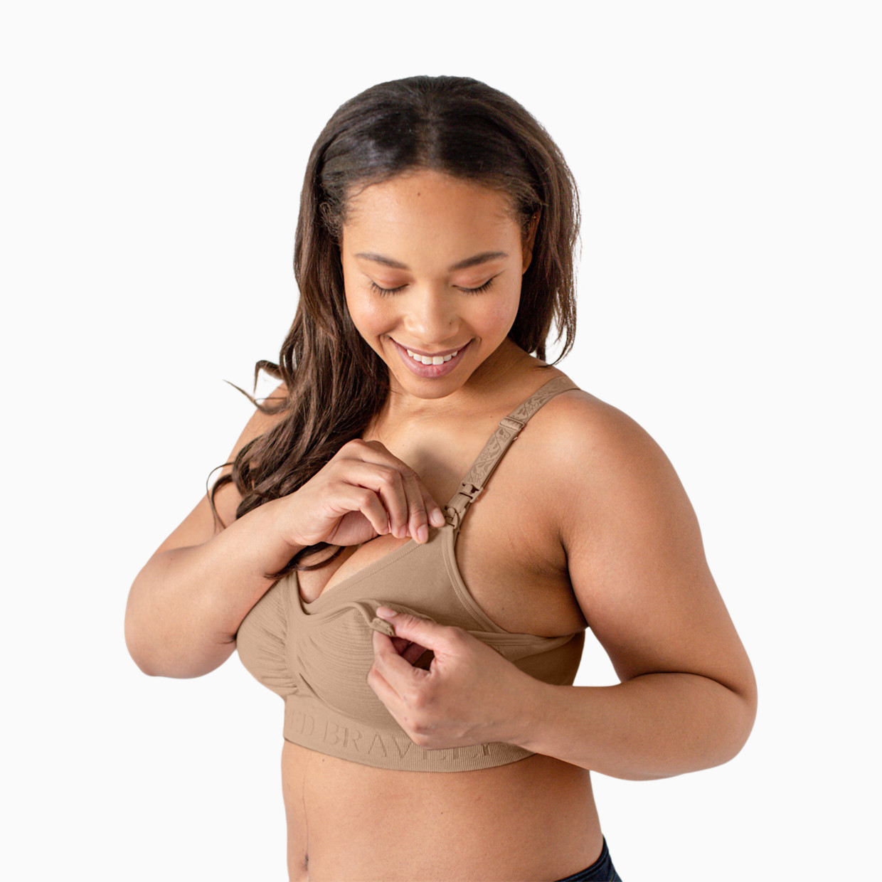 Kindred Bravely Sublime Hands Free Pumping Bra - Latte, Small.