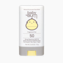 Sun Bum Baby Bum Mineral SPF 50 Sunscreen Stick - Hawaii 104 Act Compliant (Without Octinoxate & Oxybenzone) - UVA/UVB Face and Body Protection - Unscented for Sensitive Skin - Travel Size 0.45 Oz