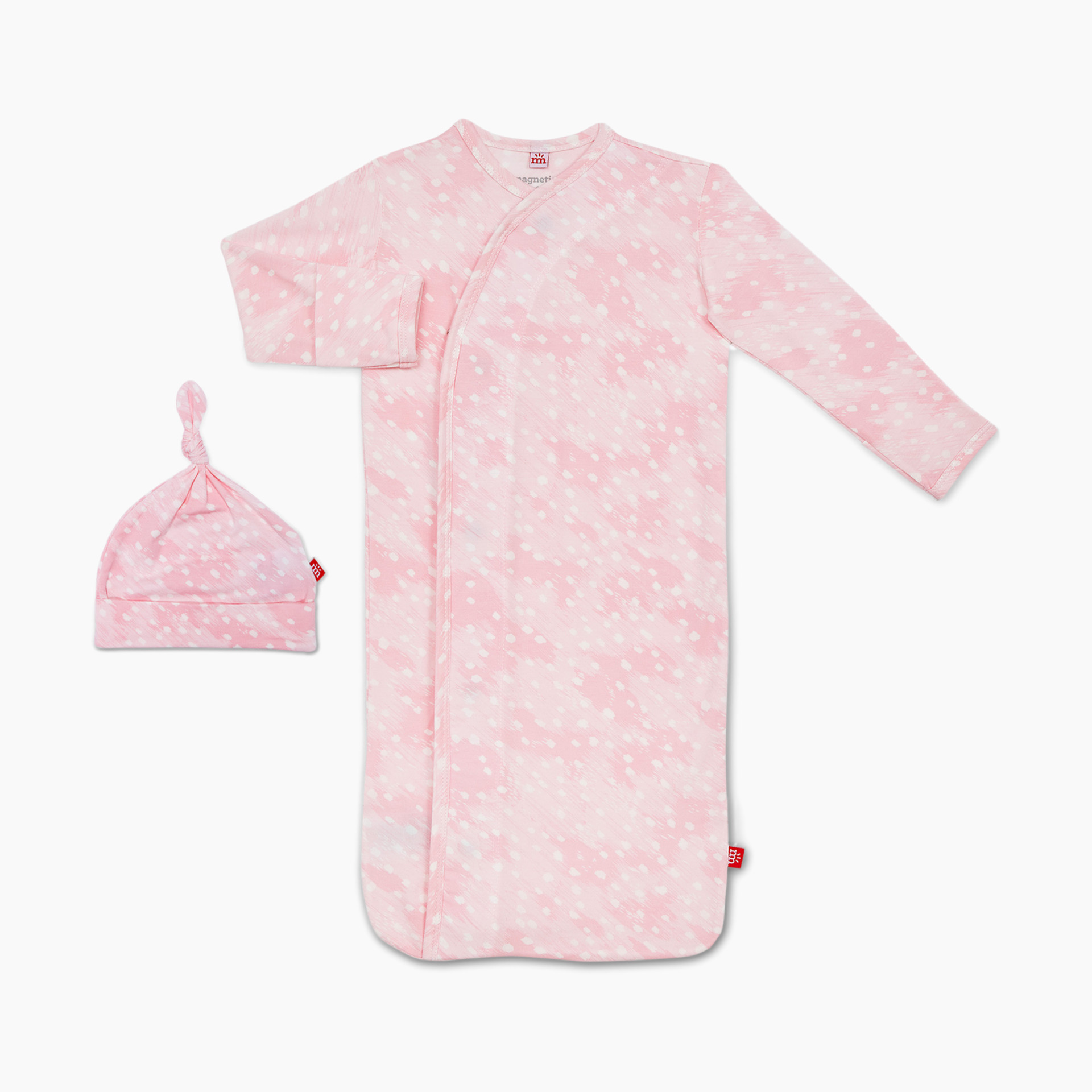 Little Bitty Pretty One Magnetic Baby Gown Magnificent Baby Pink