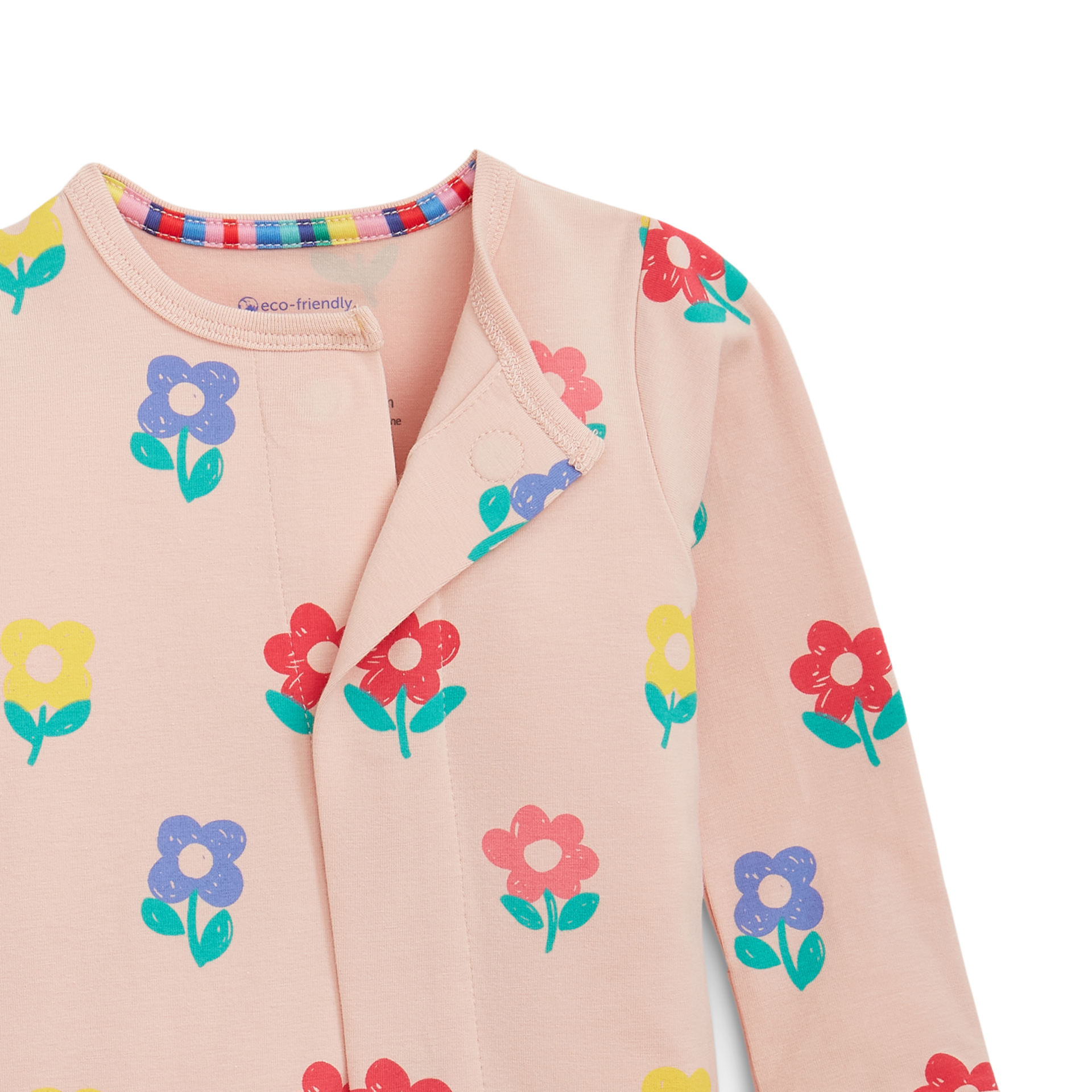 Magnetic Me Cloudstretch Magnetic 4-Pack Footie - Pink Multi, 0-3 M.