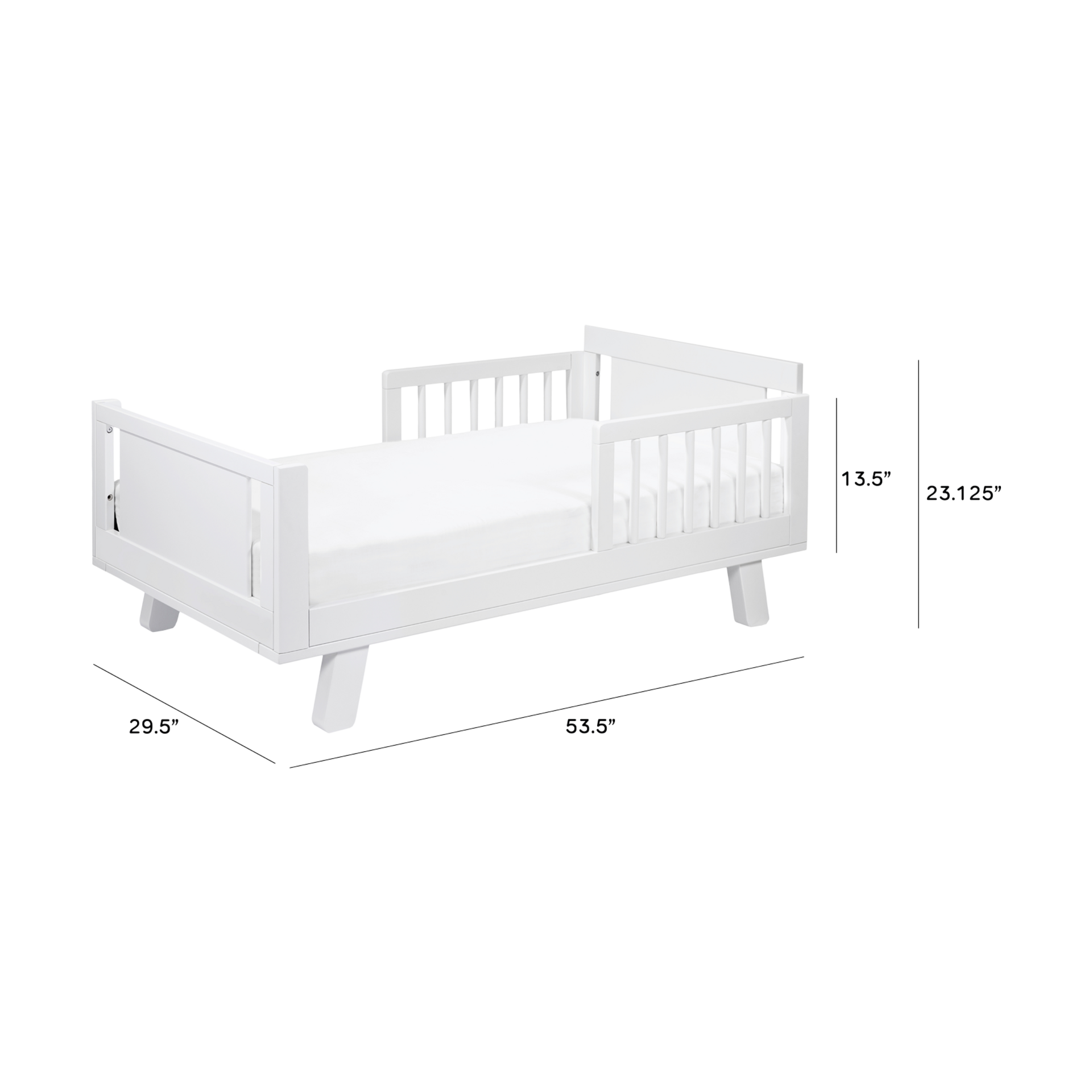 babyletto Junior Bed Conversion Kit for Hudson and Scoot Crib - White.