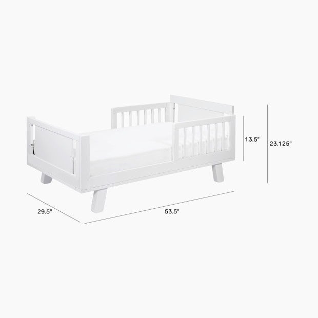 babyletto Junior Bed Conversion Kit for Hudson and Scoot Crib - White.