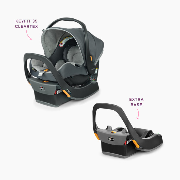Chicco Chicco KeyFit 35 ClearTex Infant Car Seat & Extra Base Bundle - Cove.