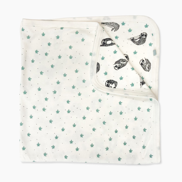 Finn + Emma Organic Cotton Reversible Blanket - Sloths.
