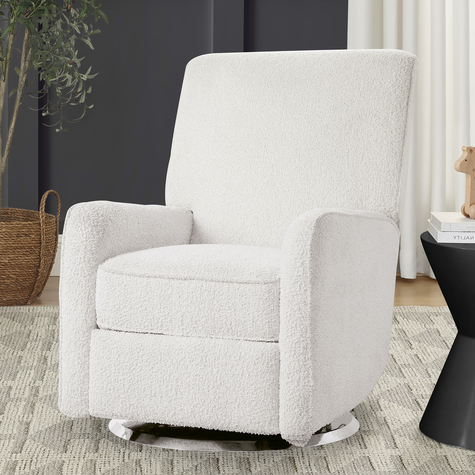 Delta Children Nest Nursery Swivel Recliner - Oyster.