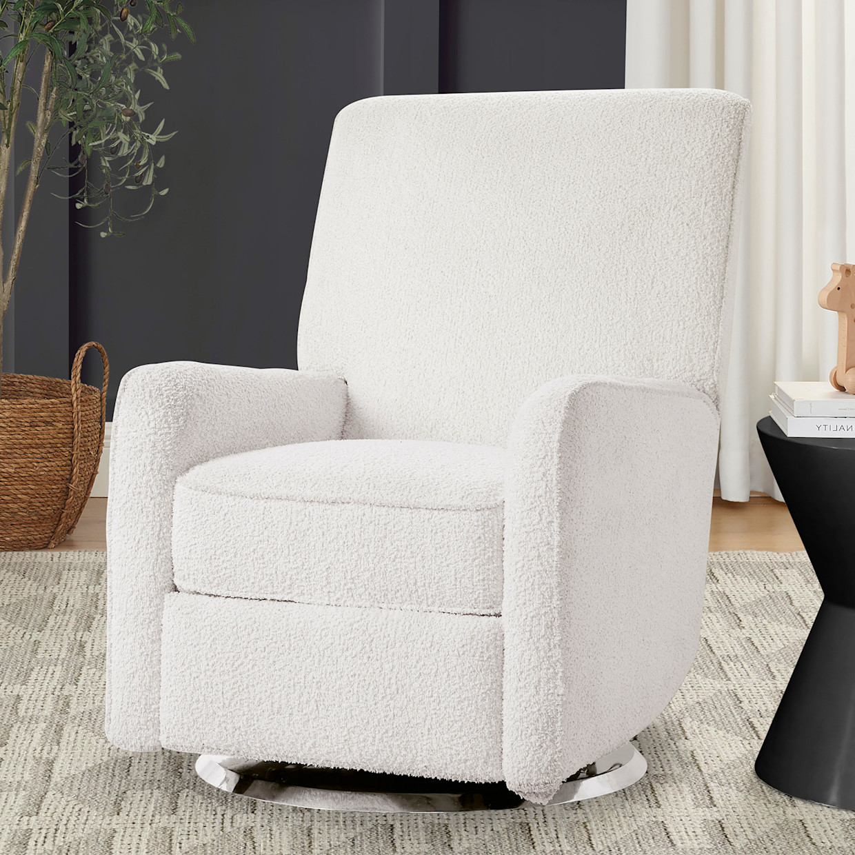 Delta Children Nest Nursery Swivel Recliner - Oyster.