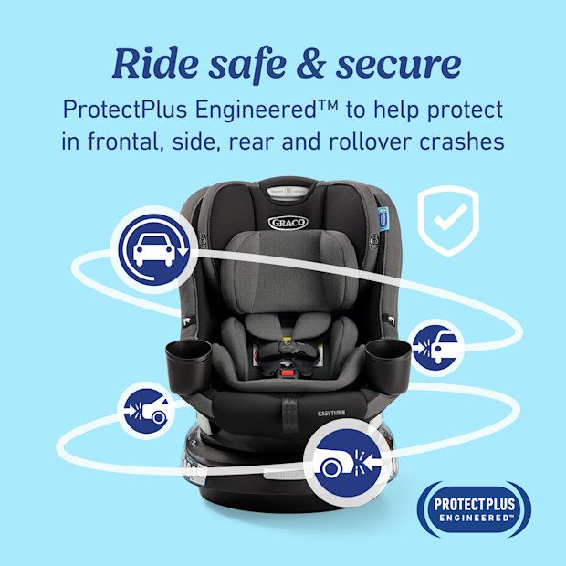 Graco EasyTurn 360 2-in-1 Rotating Convertible Car Seat.