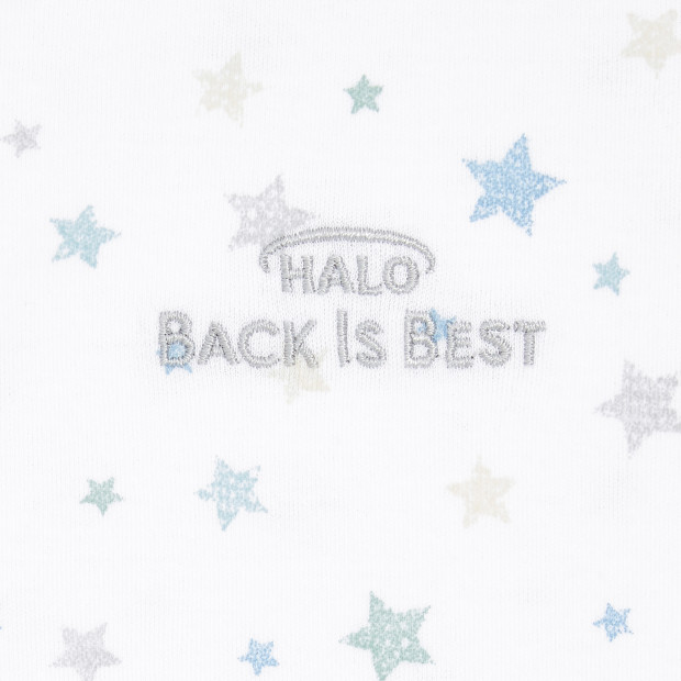 Halo SleepSack Wearable Blanket cotton - Blue Twinkle, Medium.